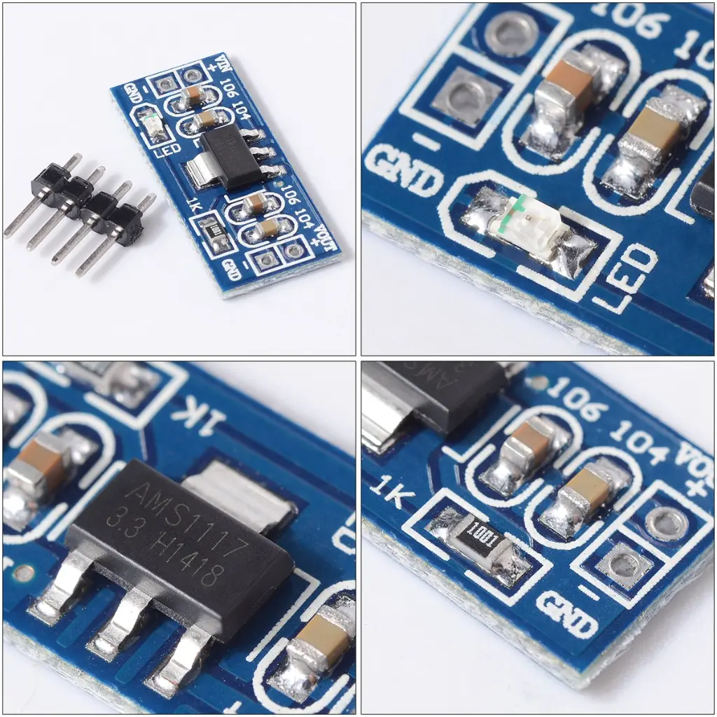 AMS1117 Voltage Regulator Module DC-DC 4.5V-7V to 3.3V_1.webp