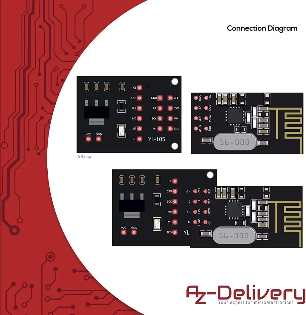 NRF24L01 Adapter for the NRF24L01 RF Wireless Transceiver Module 2.4 GHz 3.3 V with 8 Pins5.webp