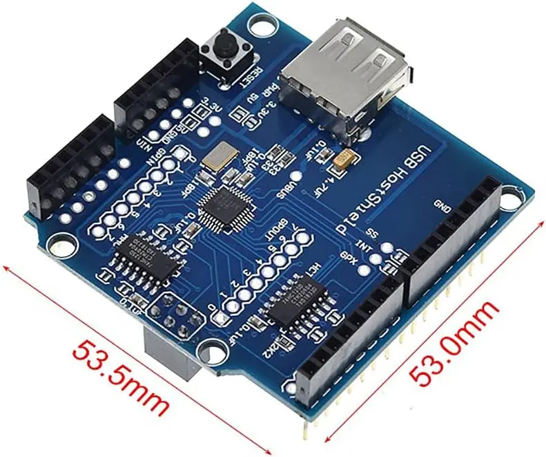 USB Host Shield for Arduino UNO MEGA ADK Compatible for Android ADK DIY Electronic Module Board2.webp