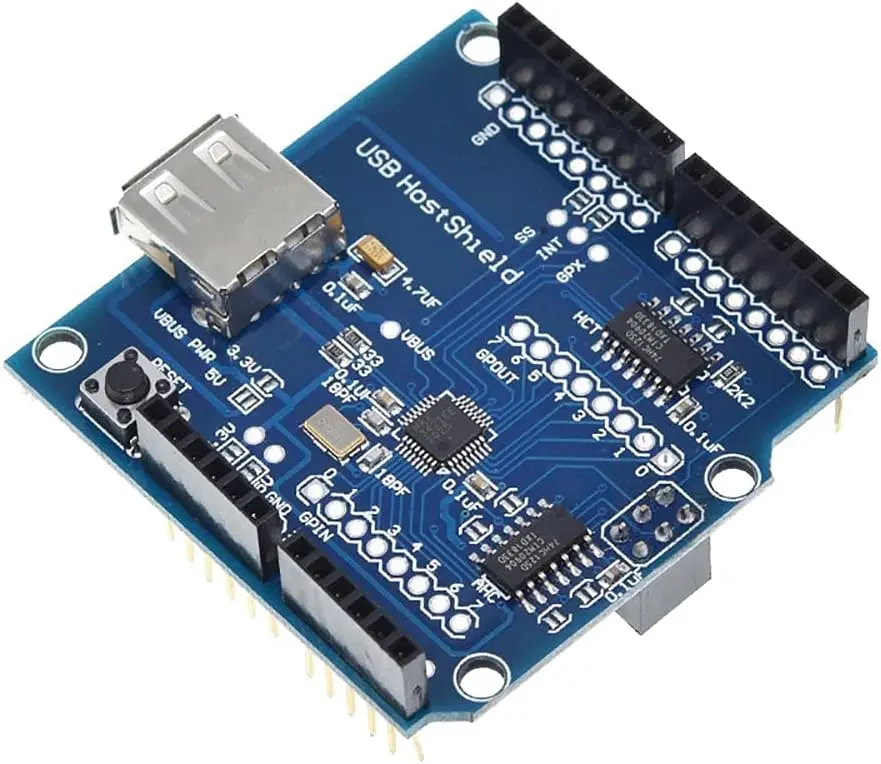 USB Host Shield for Arduino UNO MEGA ADK Compatible for Android ADK DIY Electronic Module Board1.webp