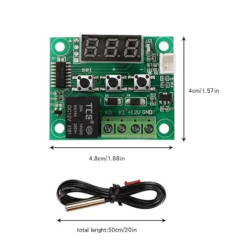Digital Temperature Controller Board, Micro Digital Thermostat 0 to 110°C, Controller Module Switch_2.webp