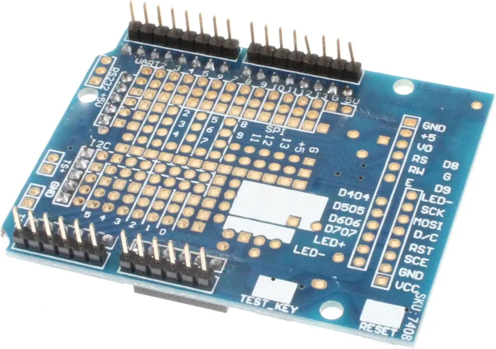 Uno R3 Proto Shield Prototype Expansion Board with SYB-170 Mini Breadboard Based for UNO ProtoShield1.webp