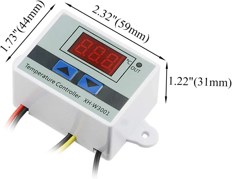 XH-W3001 DC 110V–220V 1500W 10A Digital Microcomputer Temperature Controller with Digital Display, Thermostat Switch, and NTC Sensor_1.webp