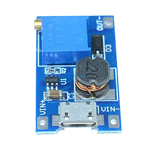 MT3608, 2V–24V to 5 9 12 28V DC-DC 2A Adjustable Boost Module with Micro USB_1.webp