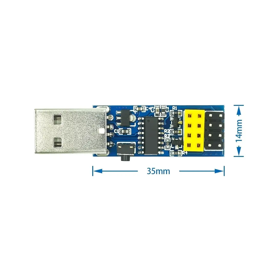Adaptateur de programmeur ESP01 ESP-01 ESP-01S ESP8266 CH340G USB vers Carte développement Wi-Fi sans fil2.webp