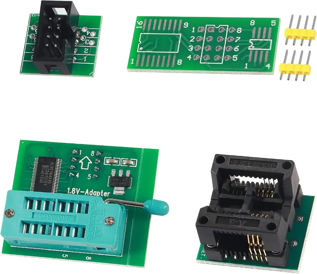 SOIC8 SOP8 Programming Module Kit with EEPROM Flash BIOS USB Test Clip + 1.8V Adapter + Soic8 Programming Module for EEPROM4.webp