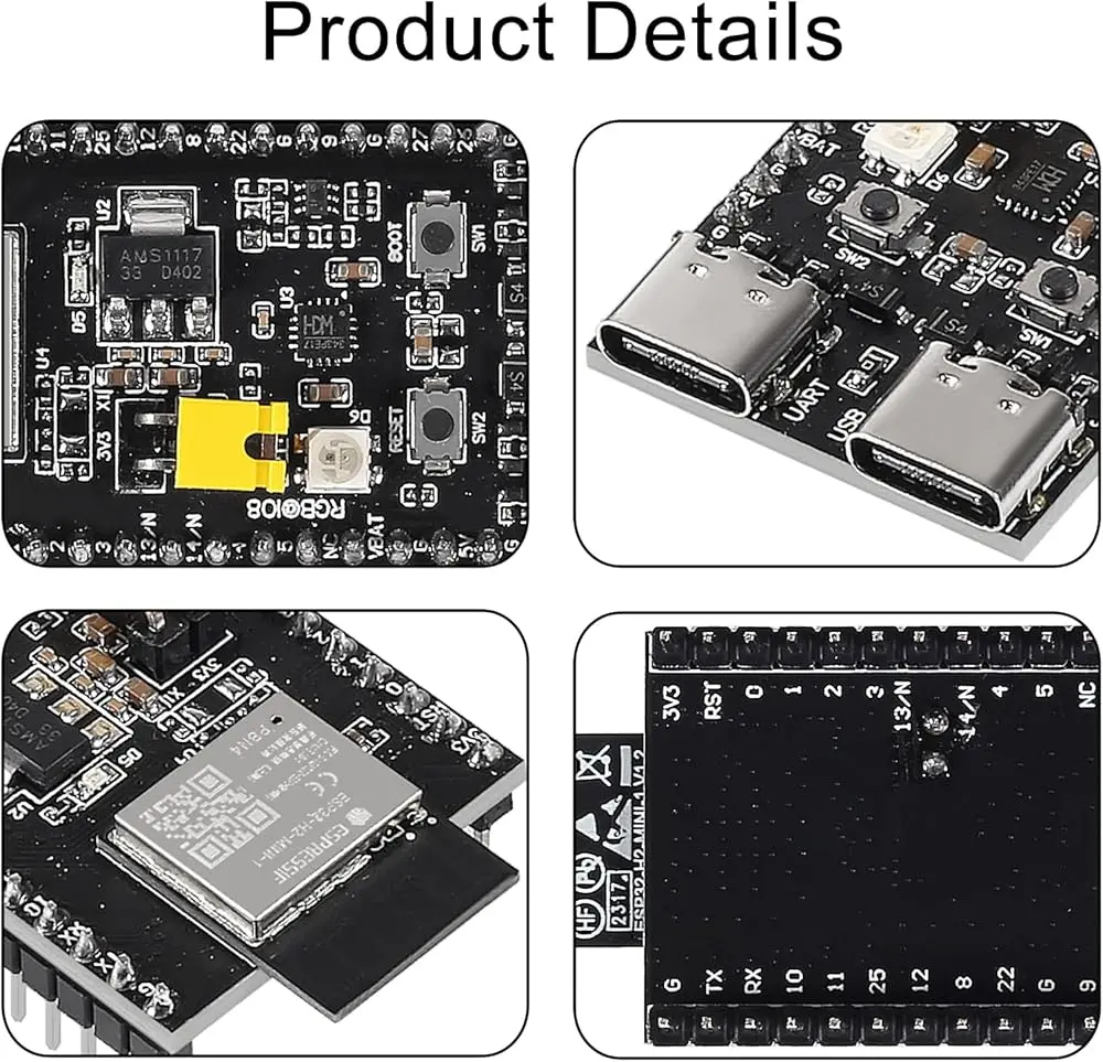 ESP32-H2-DevKitM-1-N4S Development Board 2.webp