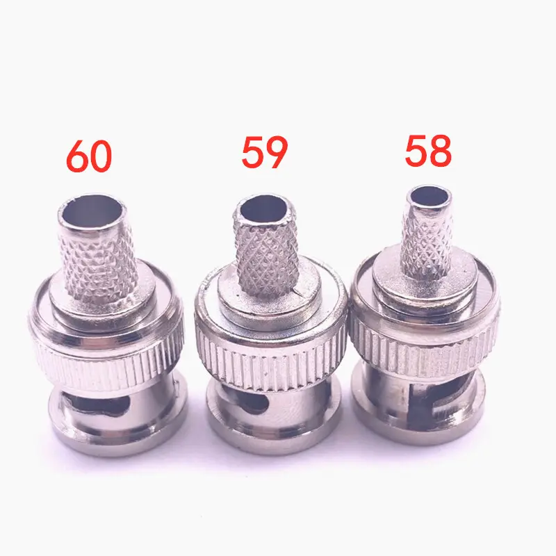 Coaxial Connector BNC RG58 RG59 RG60 Plug Crimp.webp