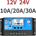 10A 20A 30A, compatible with 12V 24V, Automatic Solar Charge Controller with LCD for Solar Panels_2.webp