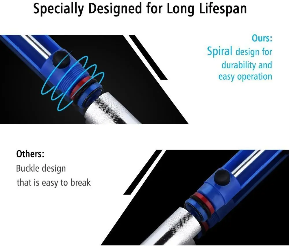 Aluminum Metal Desoldering Pump Suction Tin Gun Soldering Sucker Pen Removal Vacuum Soldering Iron Desolder Hand Welding Tools 2.webp