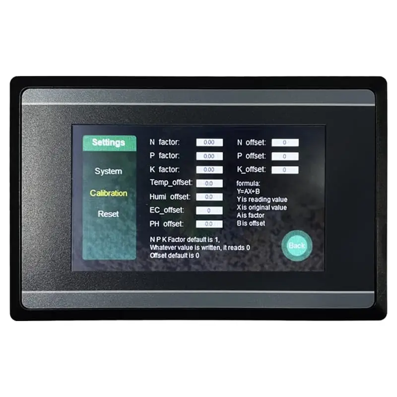 Measurement and Logging Soil Humidity Temperature Humidity EC PH Sensor with HMI Touch Screen 1.webp