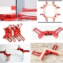 90 Degree Right Angle Clamps - Woodworking Set of 4, Adjustable Corner Square Clamp for Picture Frames, Welding, Fish-tanks, Cabinets, Shelf Holder, DIY Hand Tool 4.webp