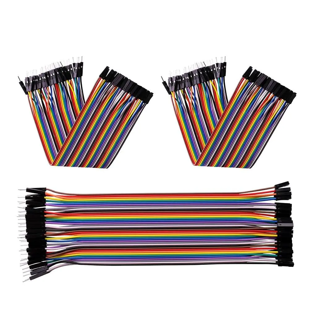 40pin Multicolored Dupont Wire Male to Female, Male to Male, Female to Female Breadboard Jumper Ribbon Cables Kit Compatible with Arduino Projects .webp