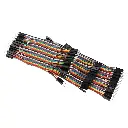 40 Pin, 10 cm Dupont Breadboard Cables,  Male to Female, Male to Male, Female to Female,  Coloured Ribbon Connection Wires Electrical Cable Jumpers.webp