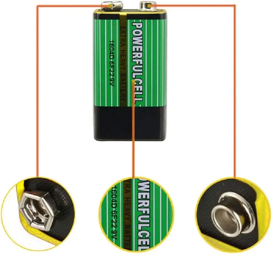 6F22 1604D 9V Battery Primary Zinc Carbon Batteries for Alarm Wireless Microphone No Mercury_1.webp