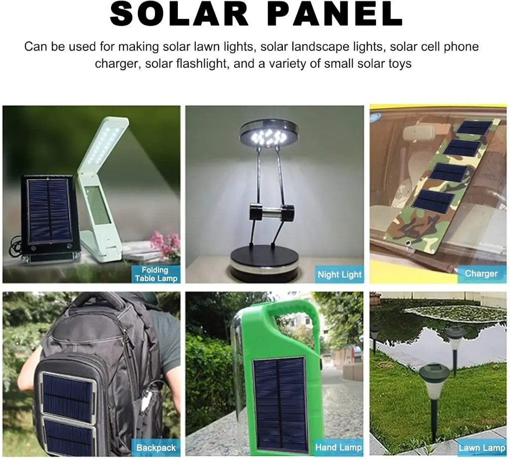 DC 6V 1W Solar Panel Cell Power Module Polycrystalline Silicon Solar Panel 30cm Cable DIY Solar Lawn Lights Flashlight Toys_3.webp