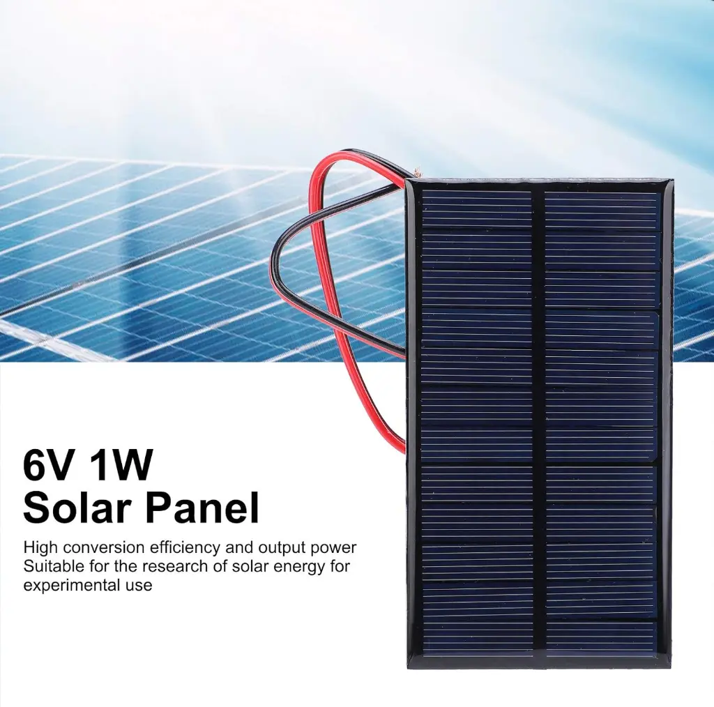 DC 6V 1W Solar Panel Cell Power Module Polycrystalline Silicon Solar Panel 30cm Cable DIY Solar Lawn Lights Flashlight Toys_1.webp