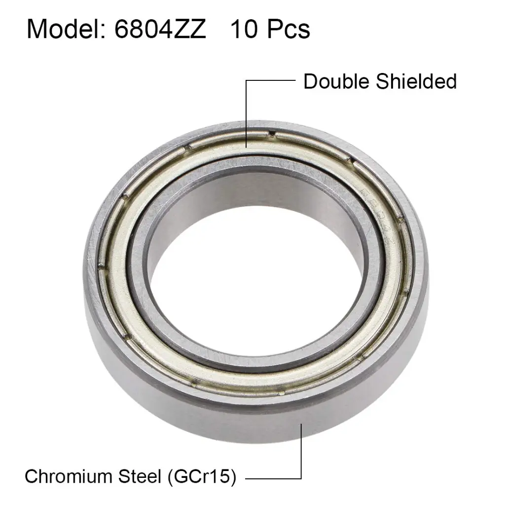 6804ZZ Deep Groove Ball Bearings 20mm Bore 32mm OD 7mm Thickness Double Shielded Chrome Steel Z21.webp