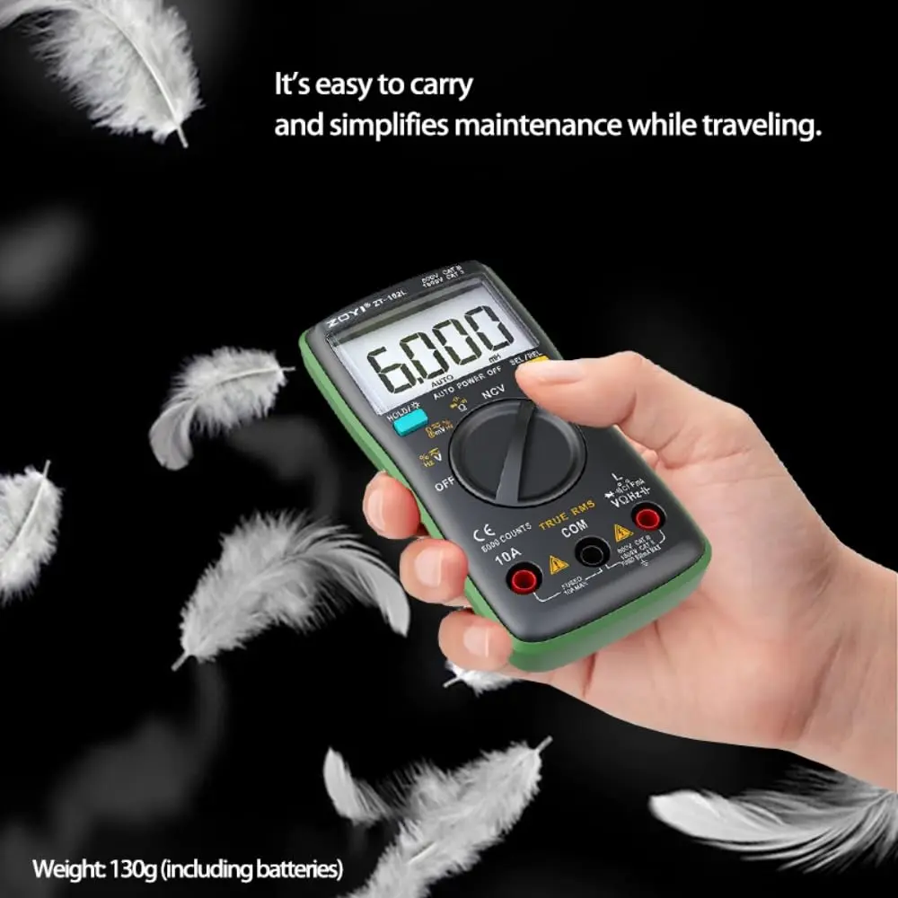 ZT-102L LCR Meter Inductance Tester Digital multimeter TRMS 6000 Counts accurately Measures Inductance Voltmeter Amp Meter ohmmetr Diodes Continuity Duty-Cycle Capacitance for Automotive 2.webp