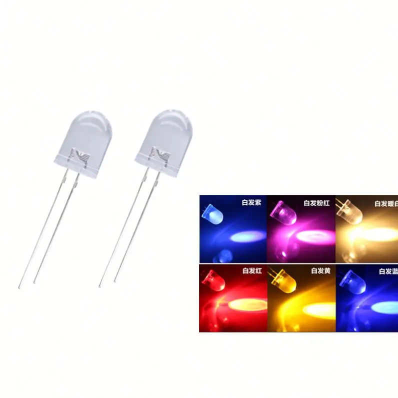 1000 pcs – LED light-emitting diodes, 10 mm round transparent, long leg_1.webp