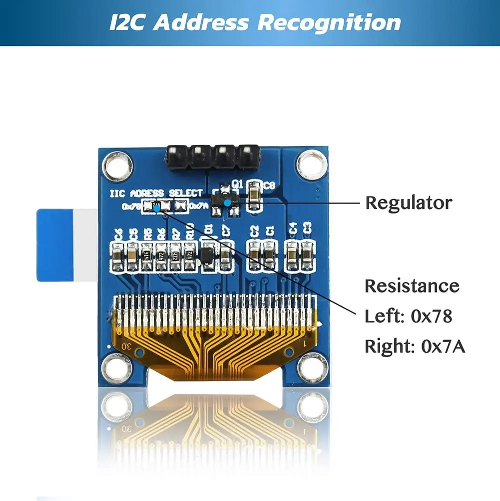 0.96'' I2C IIC 12864 128X64 Pixel OLED LCD Display Shield Board Module 4 Pin for Arduino for Raspberry Pi _2.webp