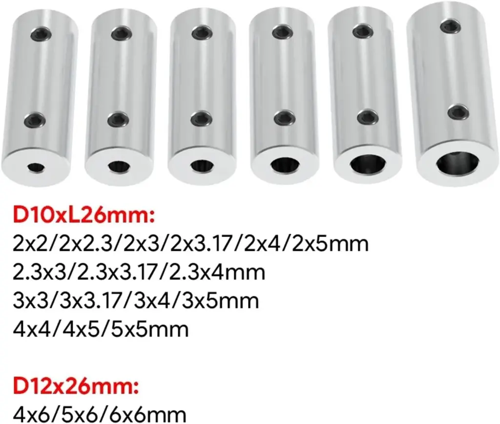 Motor Shaft Aluminum Alloy Coupling Rc Car Boat Metal Drive Shaft Connector Coupler1.webp