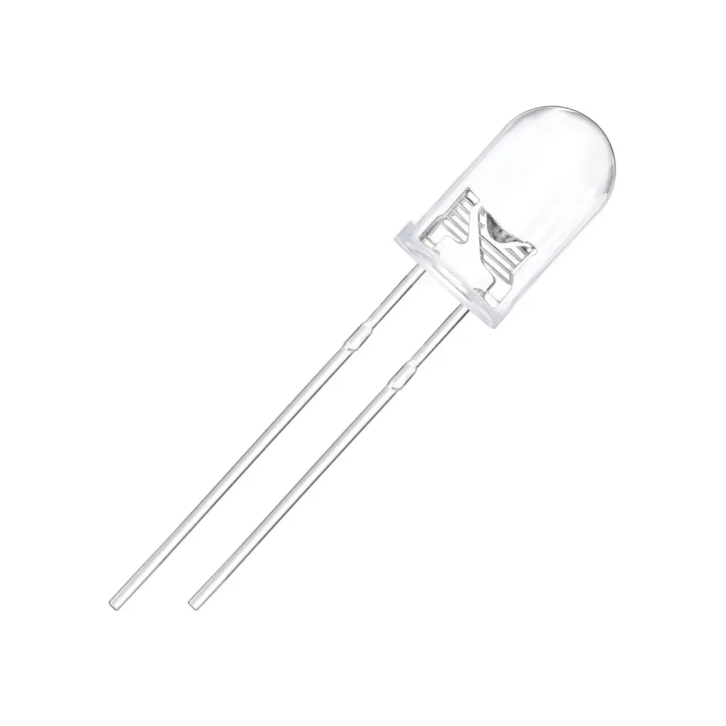 100 pcs 5mm Pink LED Diode Lights (Clear Round Transparent DC 3V 20mA) Bright Lighting Bulb Lamps Electronics Components Indicator Light Emitting Diodes_1.webp