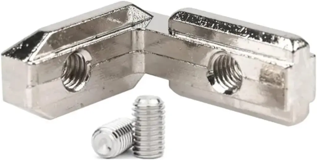 luminum Extrusion Profiles 1515 2020 3030 Series L-Shape T Slot Europe Standard Aluminum Profile Bracket Joint with Screws2.webp