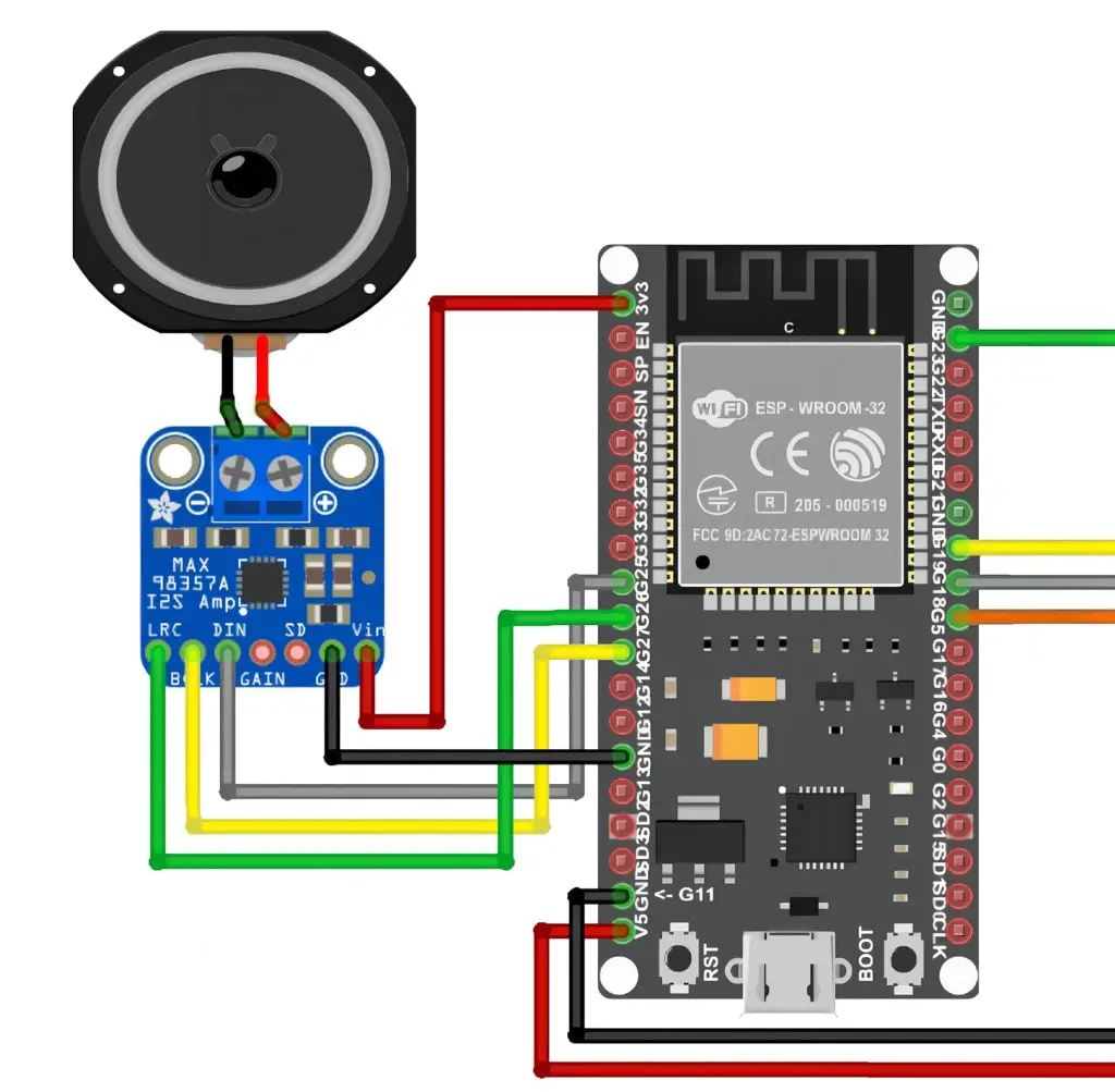 MAX98357 I2S Amplifier Module Audio Unfiltered Class D Amplifier Compatible with for Arduino Raspberry Pi ESP32 STM_2.webp