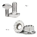 2020 Series Hammer Head Bolt T Screw and 20pcs Flange Nut Set,Nickel Plated,for 2020 Series European Standard T-Slot Aluminum Profile3.webp
