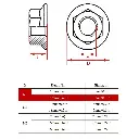 2020 Series Hammer Head Bolt T Screw and 20pcs Flange Nut Set,Nickel Plated,for 2020 Series European Standard T-Slot Aluminum Profile2.webp