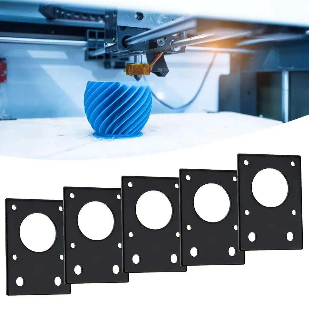 Motor Mounting Plate, 42 Stepper Motor Mounting Plate 3D Printer Fixed Bracket, For NEMA 17 42 Series Stepper Motor, For 2020 2.webp