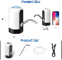 GetKen 5 Gallon Water Table Pump Rechargeable, Water Dispenser for 5 Gallon Bottle Bottom Loading, Portable USB Charging Automatic Drinking Mini Water Jug Dispenser, for Camping, Kitchen1.webp