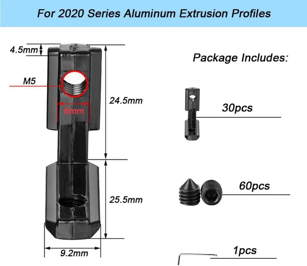 2020 Corner Bracket L-Type Internal Connectors for 2020 Series 6mm Slot Aluminum Extrusion Profile Accessories1.webp