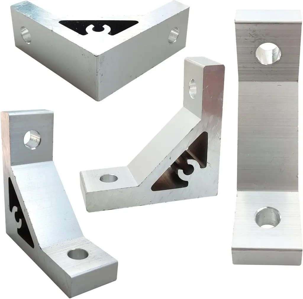 10Sets Heavy Duty 2020 Aluminum Extrusion Corner Brackets 20 Series Extrusion Connectors with 10PCS 2020 2.webp