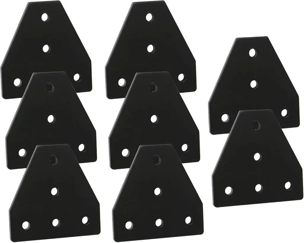 020 Aluminum Extrusion Connector Bracket Set Included 8PCS Joint Plates,1Pcs M3 Wrench,40Pcs M5 T-Slot Nuts and 40Pcs M5x8mm Hex Socket Cap Screw2.webp