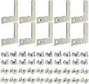 2020 Aluminum Extrusion T Slot Corner Bracket 20 Series Extruded Hardware L Shape Joint Plate with Nut Bolt for 20320  T V Slot Aluminum Profile Connector Accessories .webp