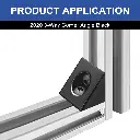 2020 2-Way Corner Angle Bracket Connector 2020 Extrusion Hardware T-Slot V-Slot Accessories with Screws and Nuts for 2020 Aluminum Extrusion Connector 3D Printer Accessories3.webp