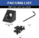 2020 2-Way Corner Angle Bracket Connector 2020 Extrusion Hardware T-Slot V-Slot Accessories with Screws and Nuts for 2020 Aluminum Extrusion Connector 3D Printer Accessories2.webp