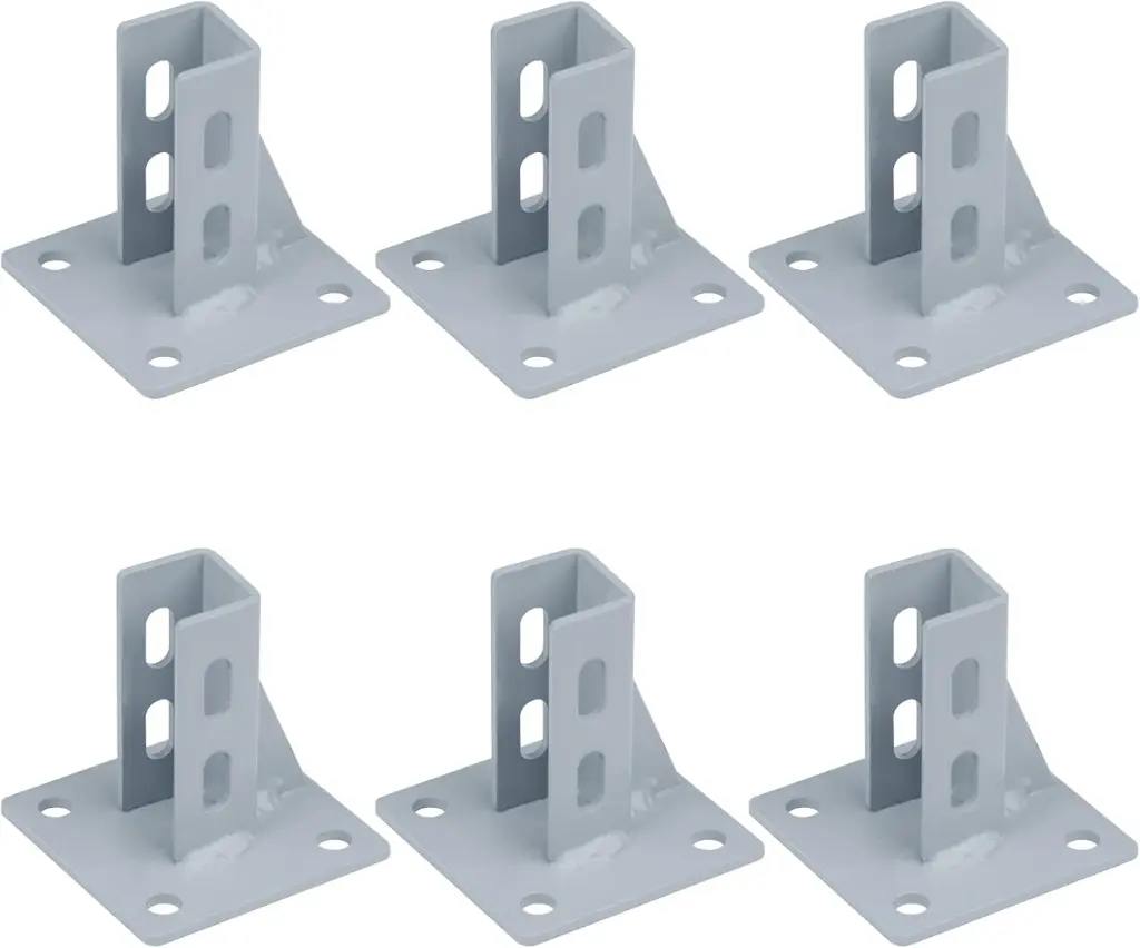 2020 Aluminum Extrusion Floor Mount Base Anchor Plate, Floor Bracket Flange Post Base for 20 x 20 T Slot Aluminum Profiles, 3mm Thickness1.webp