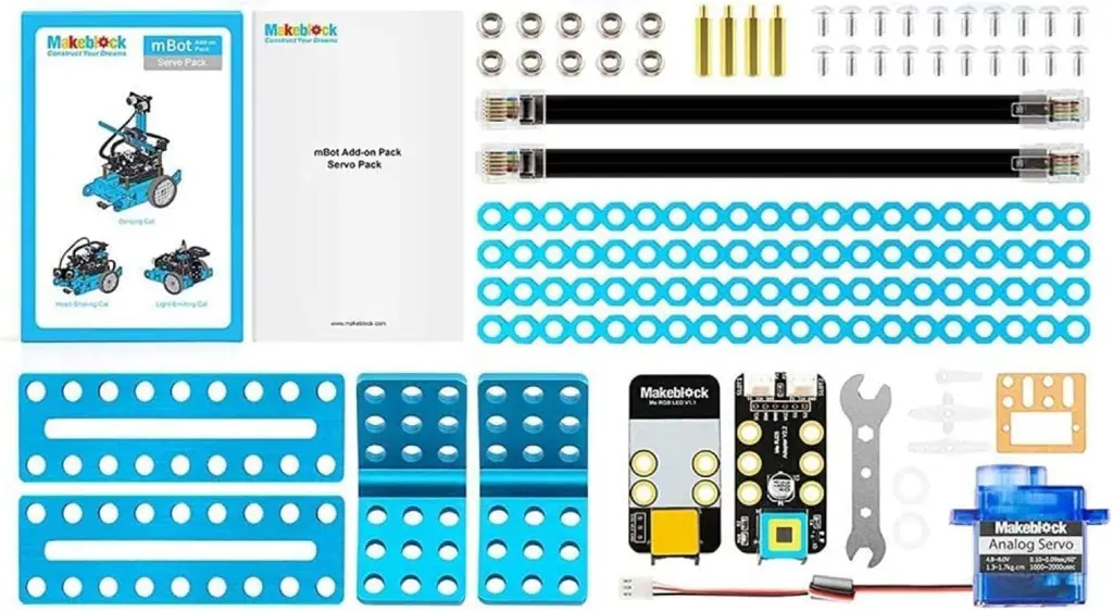 Makeblock mBot Robot Complementary Pack, Servo Pack, Robotic 3-in-1 Complementary Pack, 3 Cats 3 Shapes, Dancing Cat, Head Shaking Cat, Light Emitting Cat 5.webp