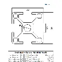Aluminium profile 30x30mm groove 8 mounting, system profile type I1.webp