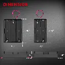 18650 Battery Holder 2 Slots, 3 slots, 4 slots 3.7V 18650 Battery Holder 18650 Battery Holder with Wires2.webp