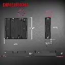 18650 Battery Holder 2 Slots, 3 slots, 4 slots 3.7V 18650 Battery Holder 18650 Battery Holder with Wires1.webp