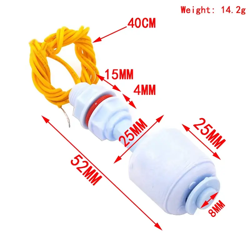 Liquid Water Level Sensor Horizontal Float Switch Down 52Mm PP4.webp