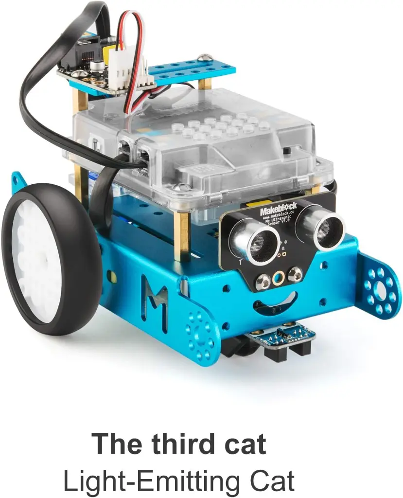 Makeblock mBot Robot Complementary Pack, Servo Pack, Robotic 3-in-1 Complementary Pack, 3 Cats 3 Shapes, Dancing Cat, Head Shaking Cat, Light Emitting Cat 2.webp