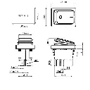 KCD4-203 16A 250VAC 30x22 Waterproof Rocker Switch 6pin DPDT ON Off ON 12V 220V Red Green LED Light Rocker Switch3.webp