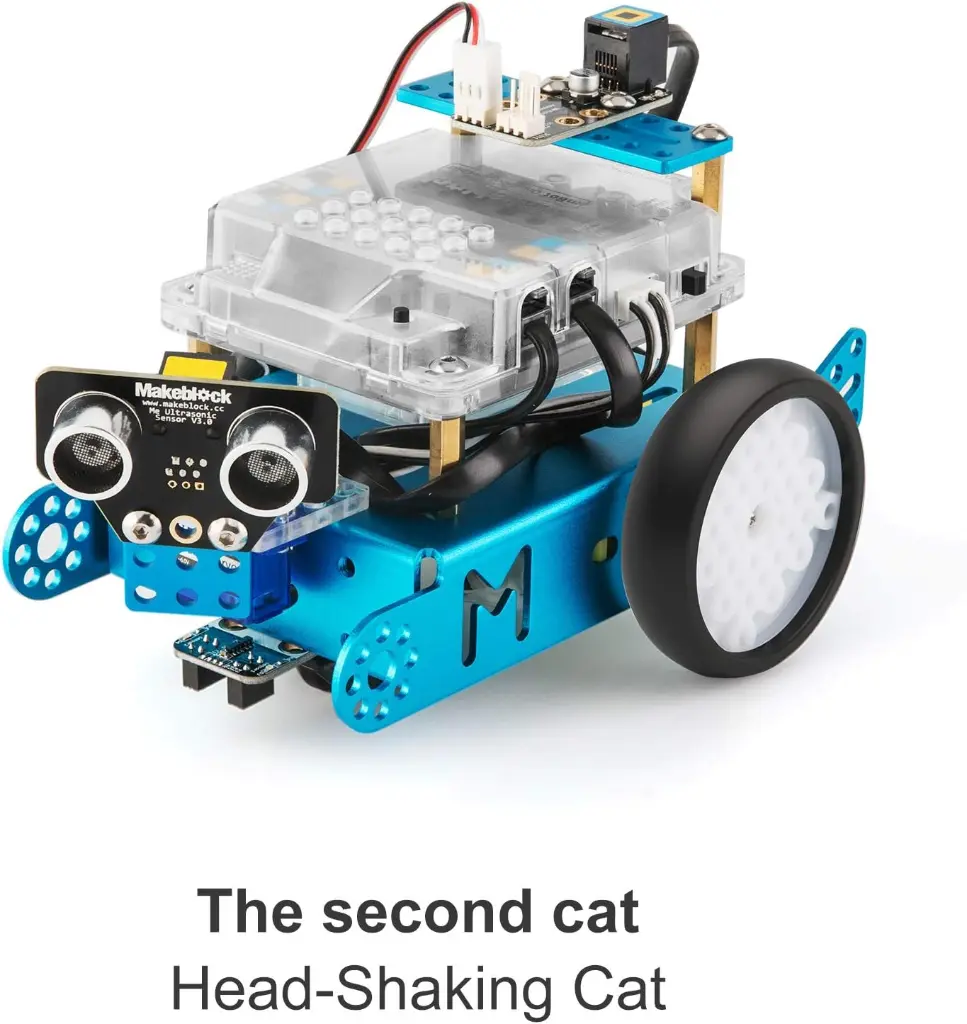 Makeblock mBot Robot Complementary Pack, Servo Pack, Robotic 3-in-1 Complementary Pack, 3 Cats 3 Shapes, Dancing Cat, Head Shaking Cat, Light Emitting Cat 1.webp