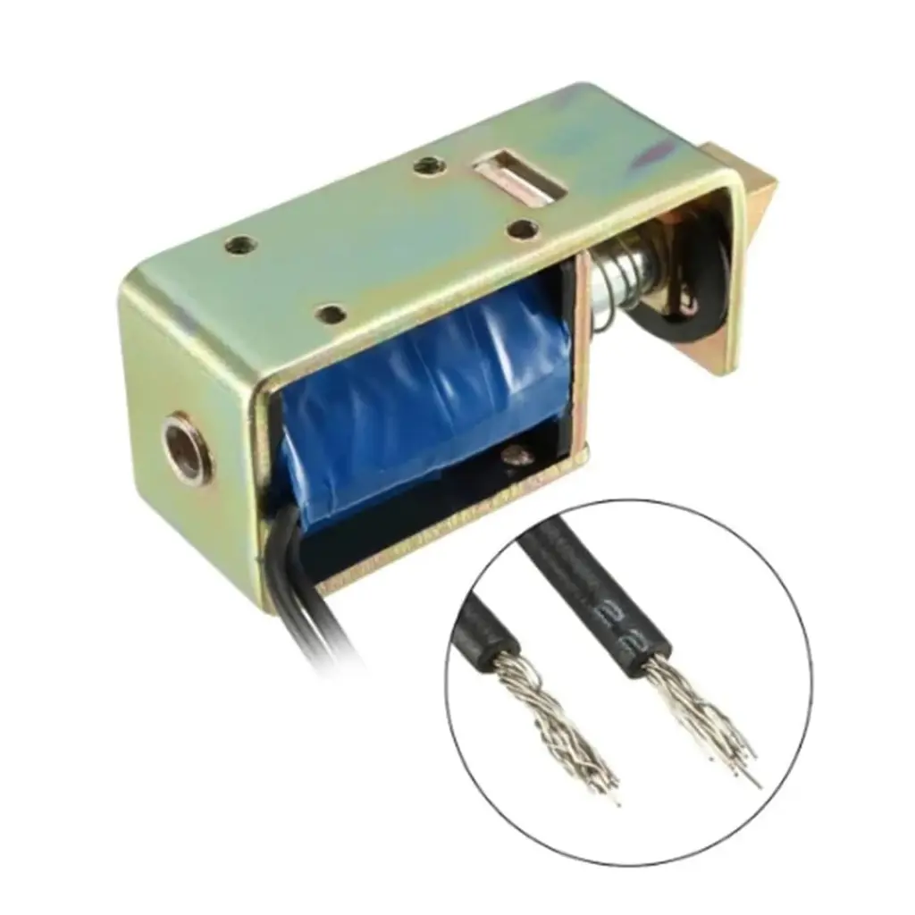 JF-S0837DL 10mm Stroke 1.5Kg 15N Force Pull Type Open Frame Actuator Solenoid Electromagnet DC 6V 12V 24V 1A Door Lock Assembly(12V) 1.webp