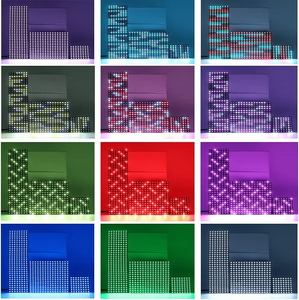 LED RGB WS2812 Layar Panel 8x8 8x32  Matrix 5V 5050 Arduino Pixel 2.webp
